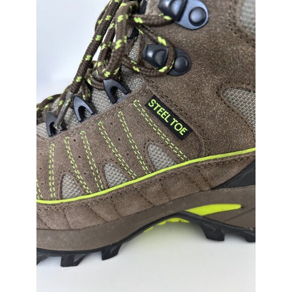 Skechers Boots Women’s 7.5 Brown Steel Toe Work Hiking Utilitarian Trail Style - Picture 10 of 12
